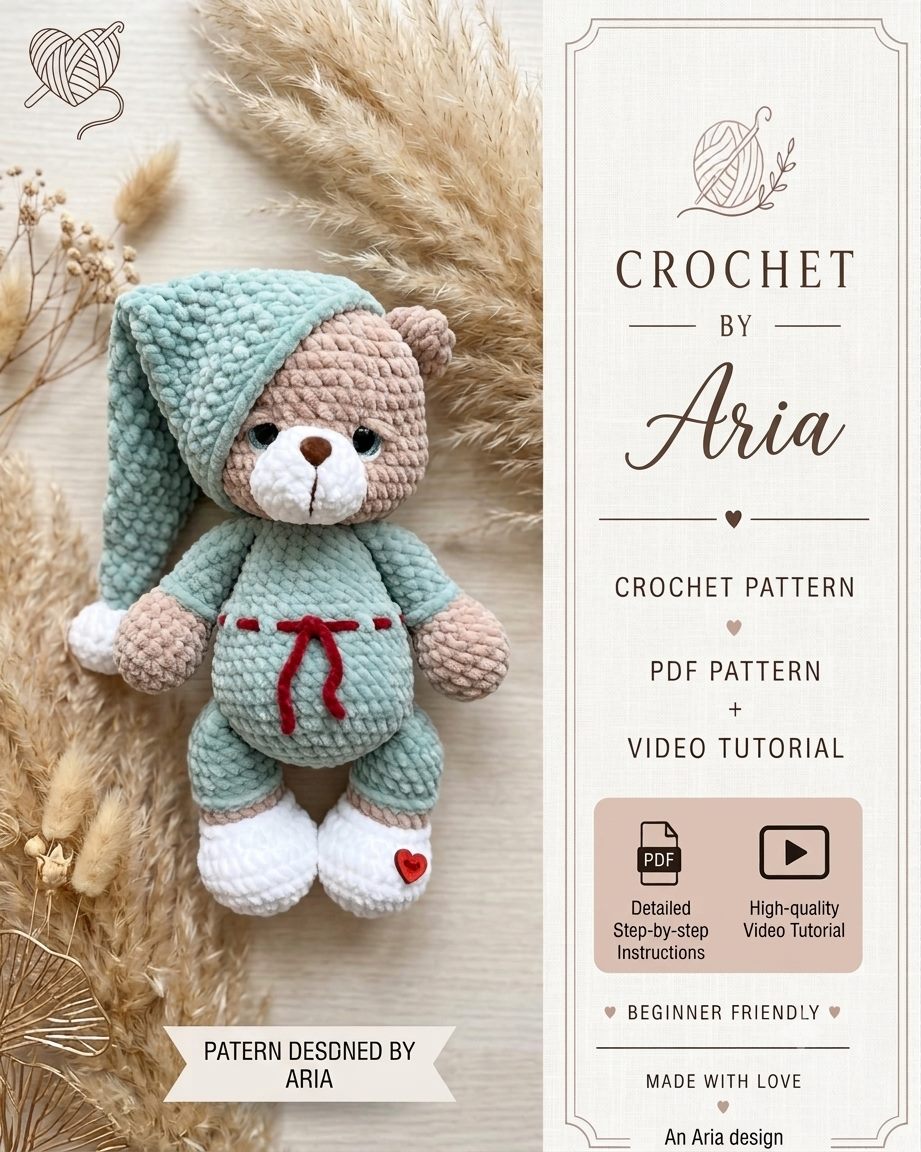 Sleepy Bear Amigurumi Pattern