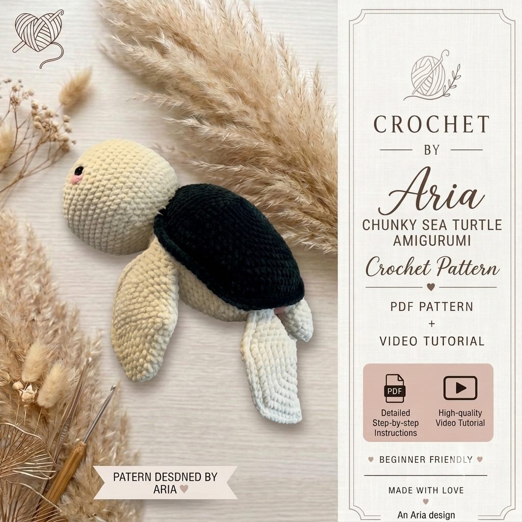 Chunky Sea Turtle Amigurumi Pattern